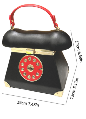 Sac à main femme rétro – design téléphone vintage