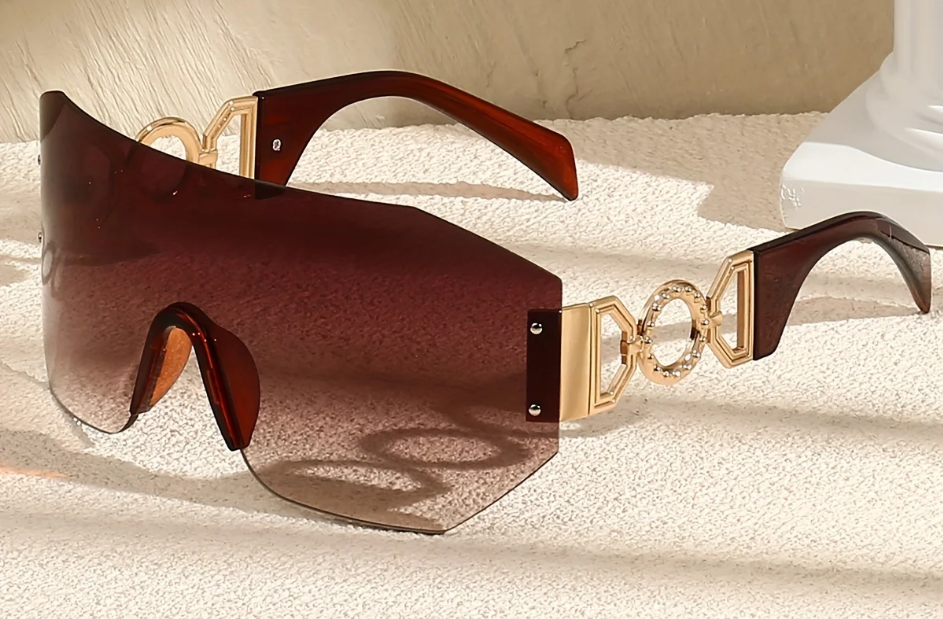 lunettes de soleil rectangulaires oversize luxe LYXIUS