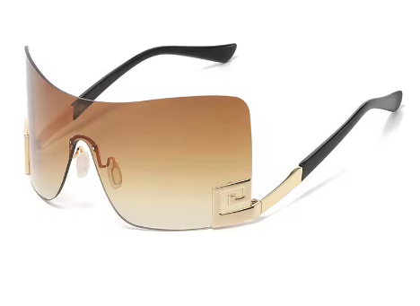 Lunettes de soleil oversize bouclier sans monture - LYXIUS