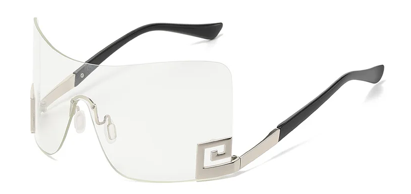 Lunettes de soleil oversize bouclier sans monture - LYXIUS