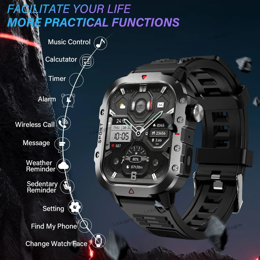 Montre Intelligente de sport unisexe, Design Tendance et Multisports - LYXIUS