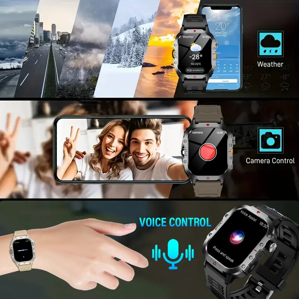 Montre Intelligente de sport unisexe, Design Tendance et Multisports - LYXIUS