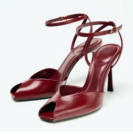 Sandales à Talons Fins, Chaussures Élégantes avec Lanière Cheville - LYXIUS