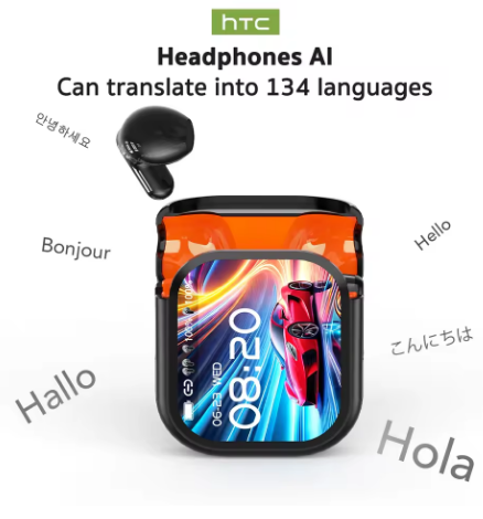 Ecouteurs traducteur sans fil HD dans plus de 100 langues - LYXIUS