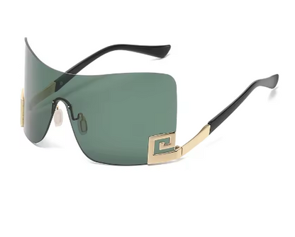 Lunettes de soleil oversize bouclier sans monture - LYXIUS