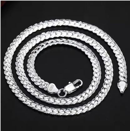 Collier chaîne unisexe en argent – LYXIUS