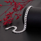 Bracelet chaîne unisexe en argent, Bijou élégant - LYXIUS