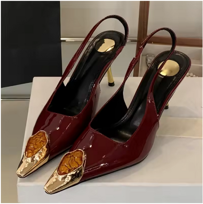 Sandales à talons fins femme, Bout pointu - LYXIUS