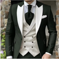 Costume mariage homme 3 pièces sur mesure, blazer, gilet & pantalon - LYXIUS