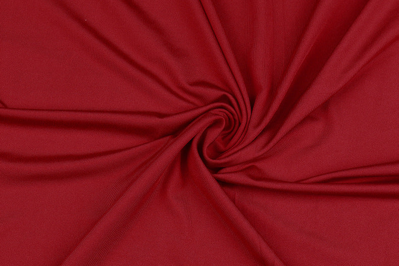 Robe longue unie à manches longues avec fente élégante - LYXIUS