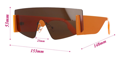 Lunettes de soleil vintage carrées UV400 unisexe - LYXIUS
