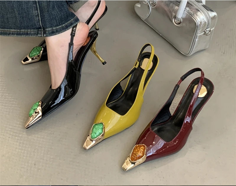 Sandales à talons fins femme, Bout pointu - LYXIUS