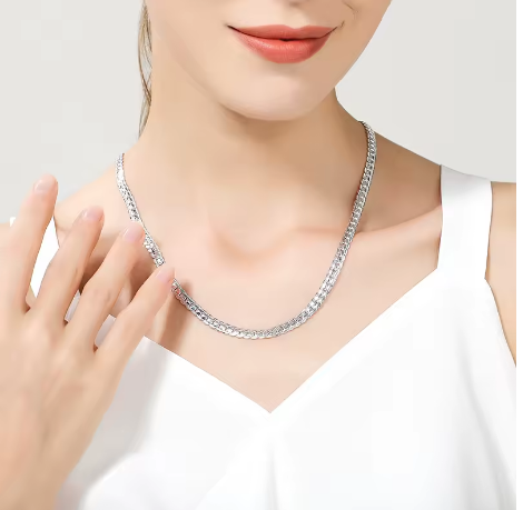 Collier chaîne unisexe en argent – LYXIUS