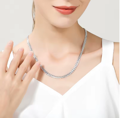 Collier chaîne unisexe en argent – LYXIUS