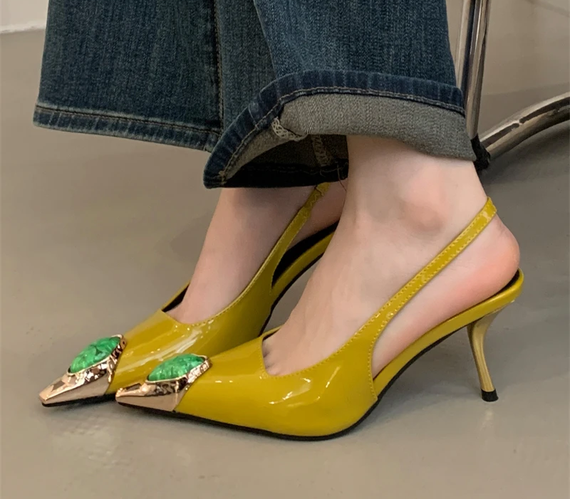 Sandales à talons fins femme, Bout pointu - LYXIUS