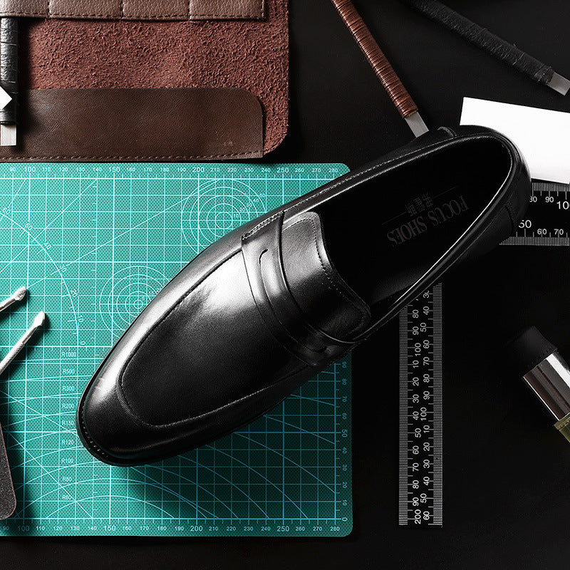 Chaussures en cuir homme, style business élégant - LYXIUS