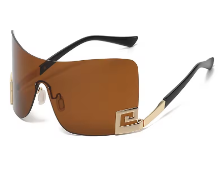 Lunettes de soleil oversize bouclier sans monture - LYXIUS