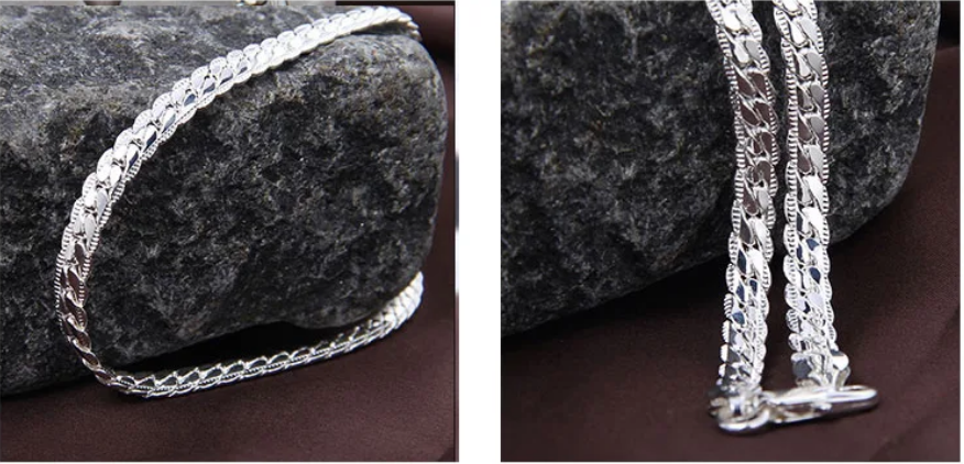 Collier chaîne unisexe en argent – LYXIUS