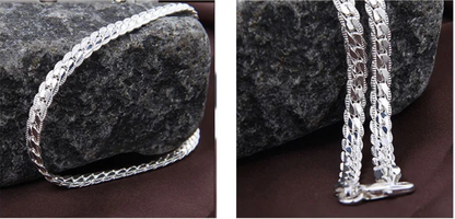 Collier chaîne unisexe en argent – LYXIUS