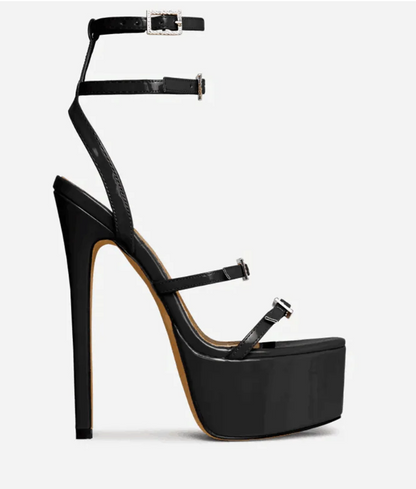 Talons Glamour Cristal, Sandales de Mariage & Soirée  - LYXIUS