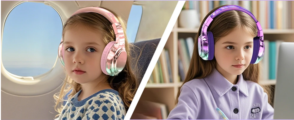 Ecouteurs Bluetooth brillants pour enfants - LYXIUS