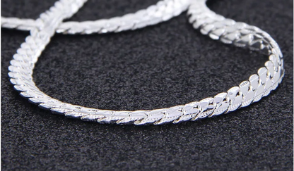 Collier chaîne unisexe en argent – LYXIUS