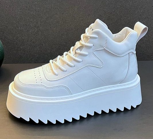Baskets montantes homme cuir plateforme 2025 - LYXIUS