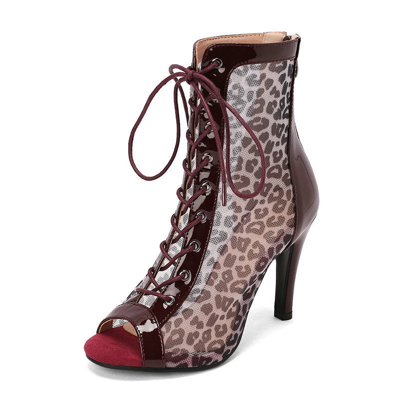 Bottes femme léopard, style été tendance - LYXIUS