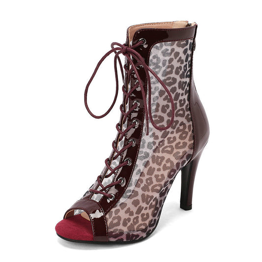 Bottes femme léopard, style été tendance - LYXIUS