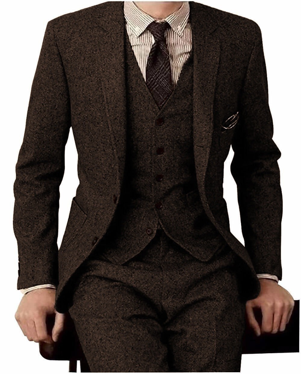 Costume homme 3 pièces en laine, élégance moderne - LYXIUS