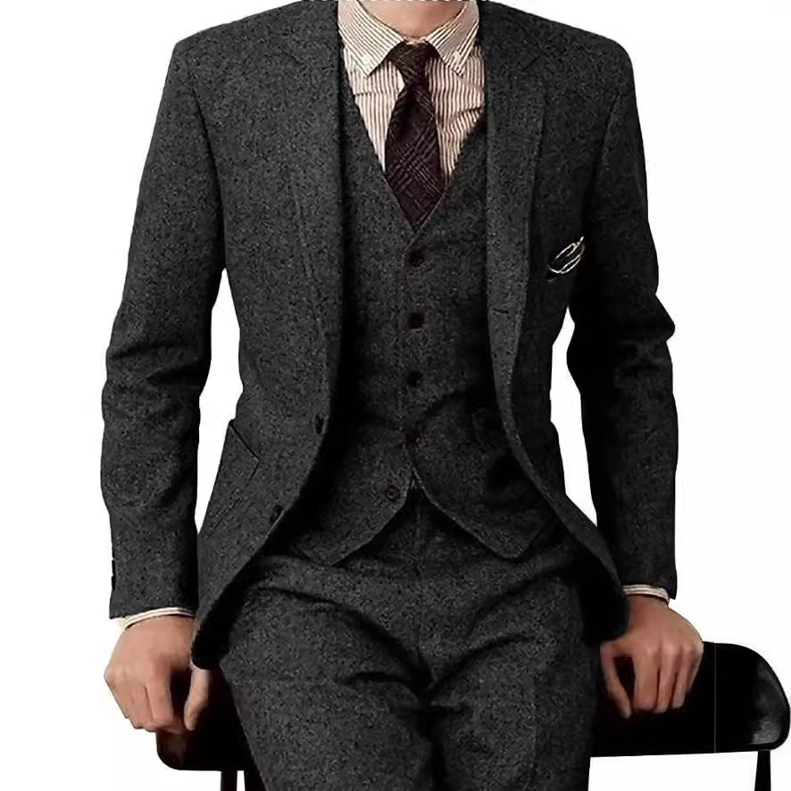 Costume homme 3 pièces en laine, élégance moderne - LYXIUS