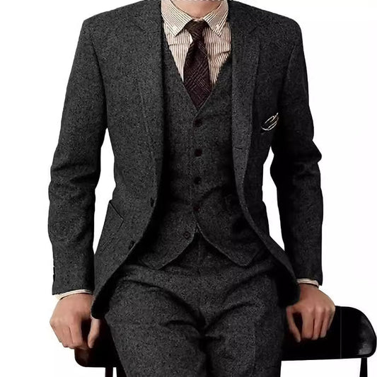 Costume homme 3 pièces en laine, élégance moderne - LYXIUS