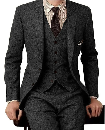 Costume homme 3 pièces en laine, élégance moderne - LYXIUS
