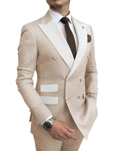 Costume homme 2 pièces slim fit, élégant plus pantalon assorti - LYXIUS