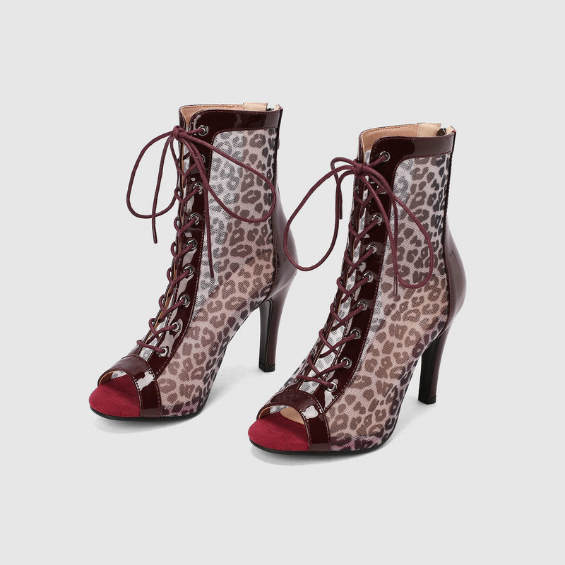 Bottes femme léopard, style été tendance - LYXIUS