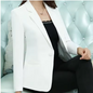 blazer femme chic rose manches longues LYXIUS