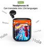 Ecouteurs traducteur sans fil HD dans plus de 100 langues - LYXIUS