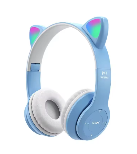 Casque Oreilles de Chat LED, Sans Fil, Stéréo - LYXIUS