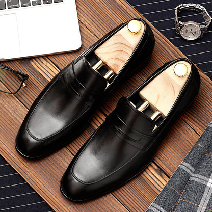 Chaussures en cuir homme, style business élégant - LYXIUS