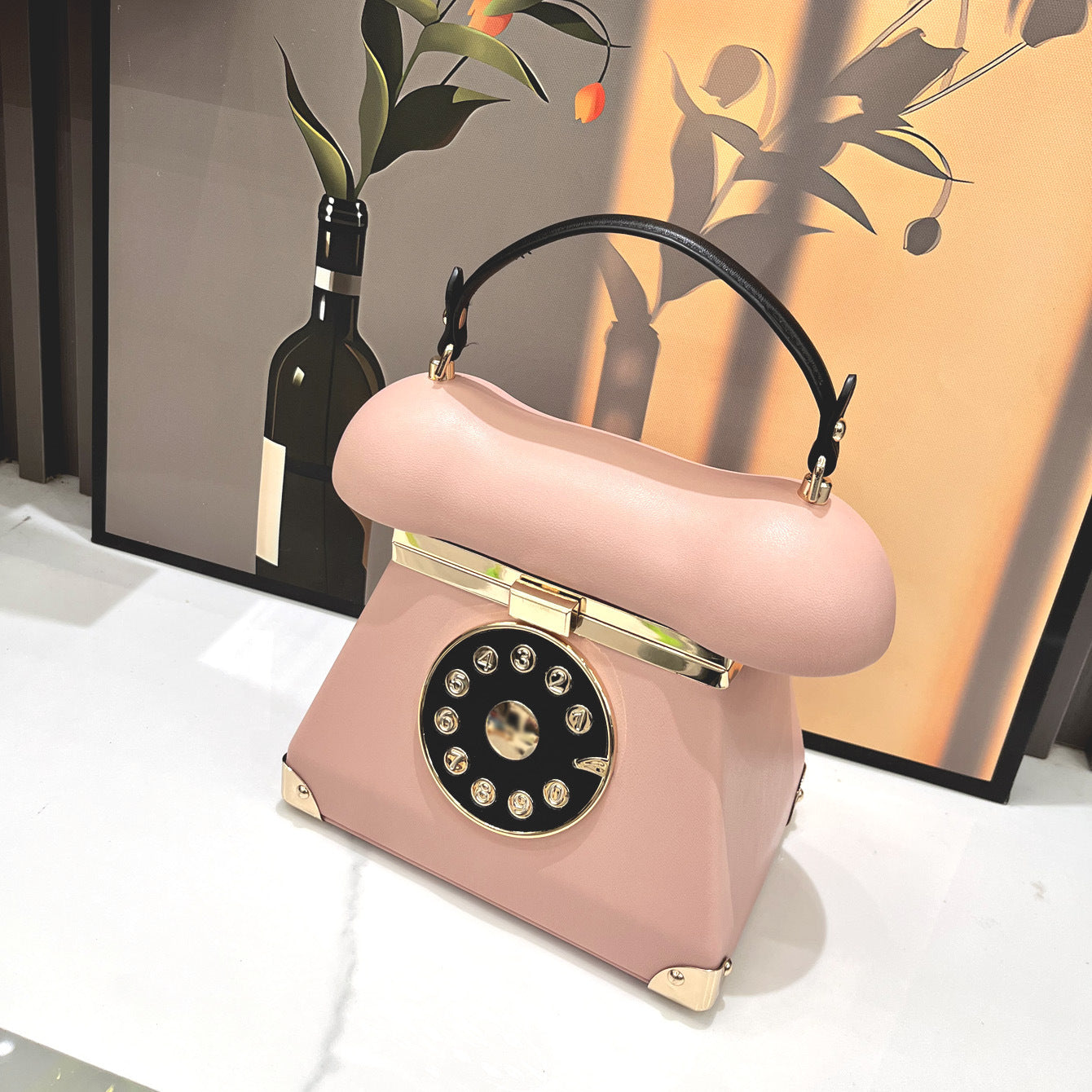 Sac à main femme rétro – design téléphone vintage
