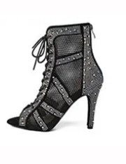 Bottes de danse femme strass brillants personnalisables - LYXIUS