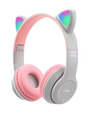 Casque Oreilles de Chat LED, Sans Fil, Stéréo - LYXIUS