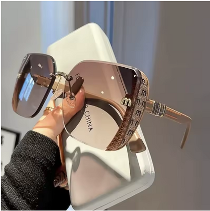 Lunettes de soleil luxe sans monture, Élégance & Protection - LYXIUS