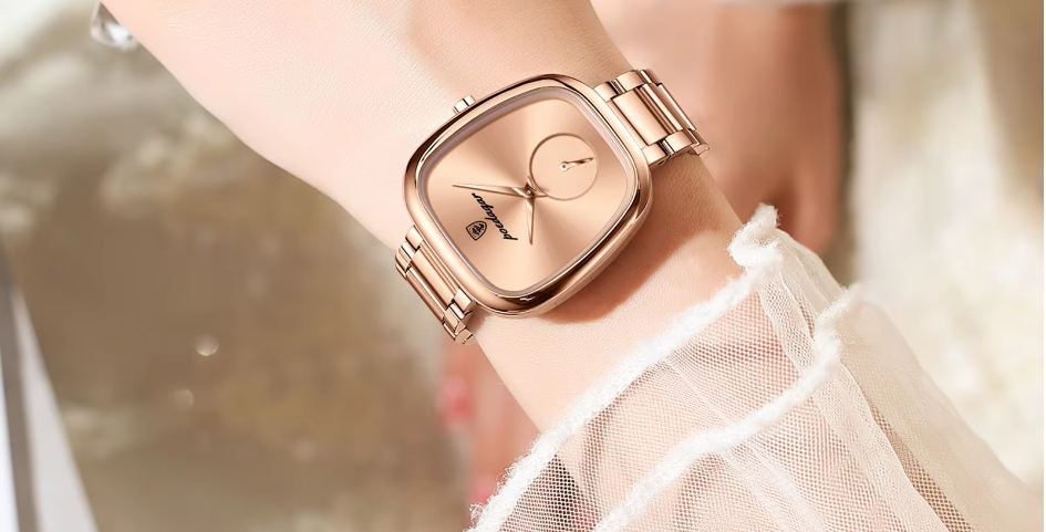 montre de luxe femme acier inoxydable