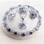 Ensemble bijoux femme en argent - LYXIUS