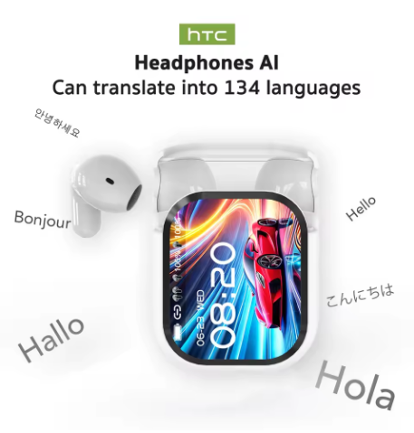 Ecouteurs traducteur sans fil HD dans plus de 100 langues - LYXIUS